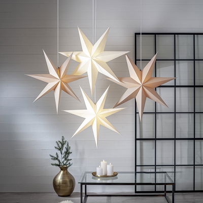 Julstjärna Plain Beige 45cm