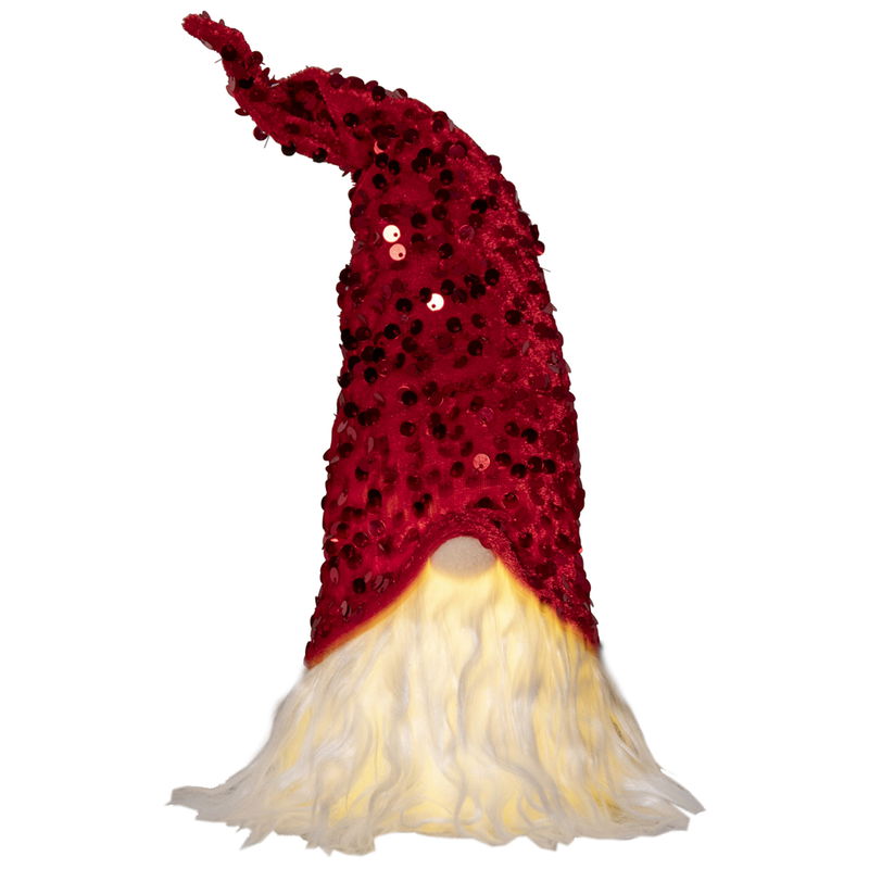 Juldekoration Joylight Tomte med röda paljetter 32cm Juldekoration Joylight Tomte med röda paljetter 32cm