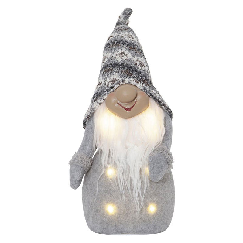 Juldekoration Joylight Tomte Grå