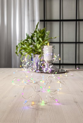 Ljusslinga Dew Drop LED 10m Multi