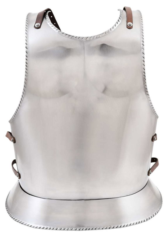 Gotisk torso och ryggplatta harnesk i 1,2 mm stål