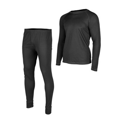 Mil-Tec Black Tactical Quick Dry Komplett Underställ Svart