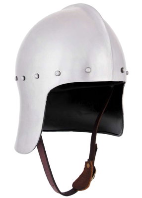 Engelsk bågskyttehjälm, 1400-talet, 1,6 mm stål