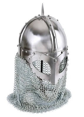 Viking Hjälm i Stål med Aventail, 2mm stål