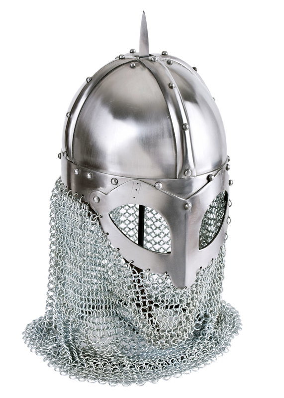 Viking Hjälm i Stål med Aventail, 2mm stål
