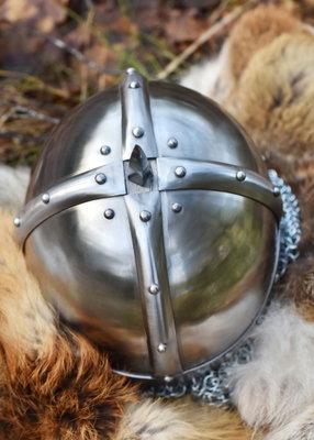 Viking Hjälm i Stål med Aventail, 2mm stål