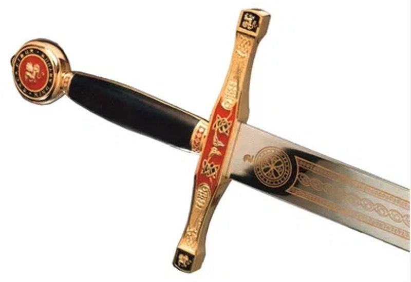 Art Gladius Samlar Excalibur Svärd Gold