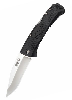 SOG Traction fällkniv, Satin - 5Cr13MoV rostfritt stål