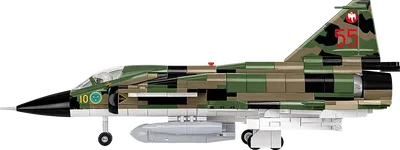 Cobi-5911 Saab AJS37 Viggen stridsflygplan med Tre kronor märkning - 910 byggblock