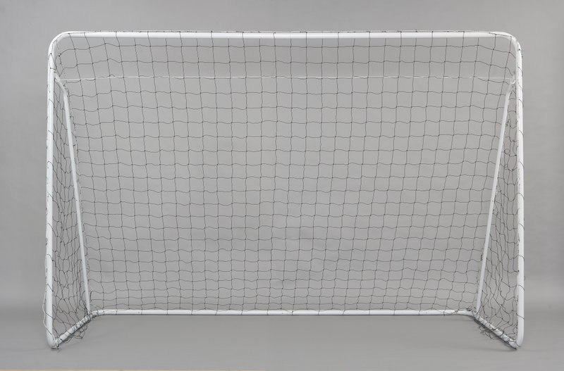 Fotbollsmål i metall med nät, extra kraftigt