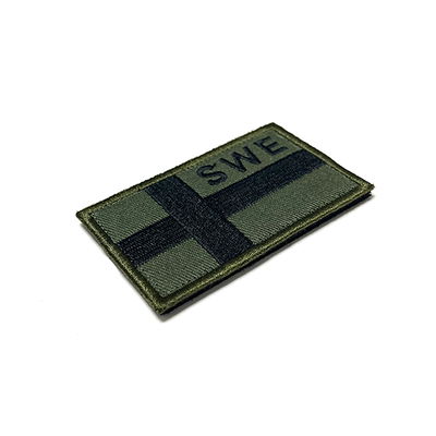 Svensk Flagga SWE Patch  - Grön/Svart