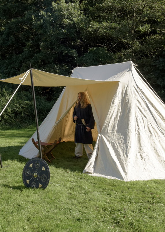 Viking Tält Jorvik - 4 x 6 m i Naturfärg