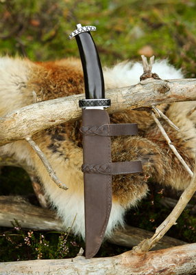 Viking Kniv med Hornhandtag