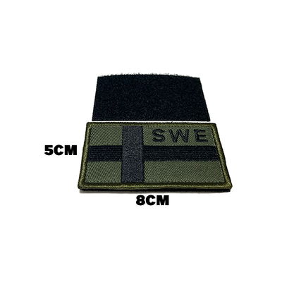 Svensk Flagga SWE Patch  - Grön/Svart