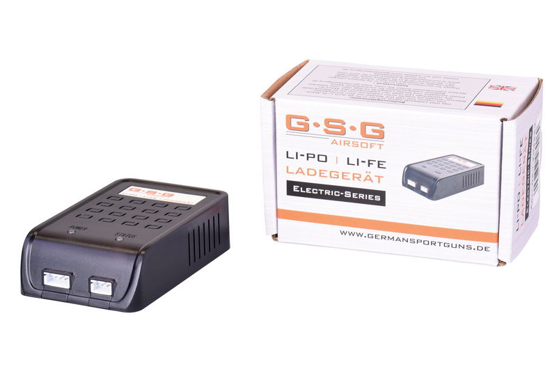 GSG Laddare airmaX® Li-Po/Li-Fe Svart - Airsoft