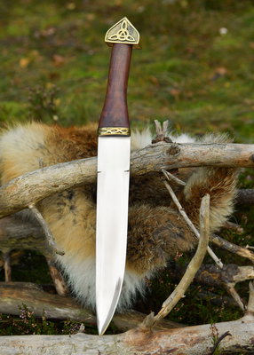 Viking Kniv med Läderslida - 800-talet