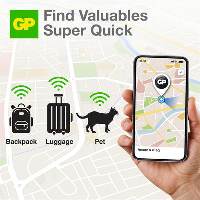 GP eTag Smart Tracker - Black