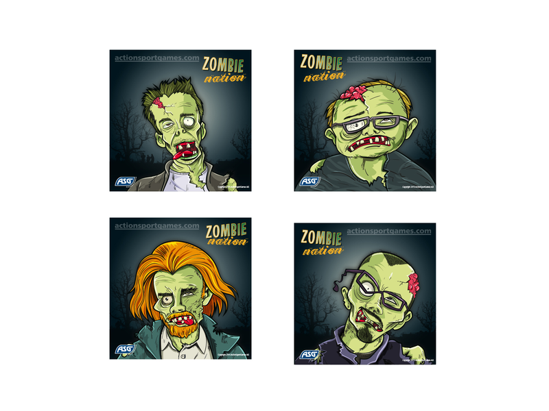Zombie Måltavla För Skytte - 100 st