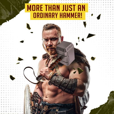 Thor - Mjolnir 1:1 Skala Film Replika Inkl Ställ