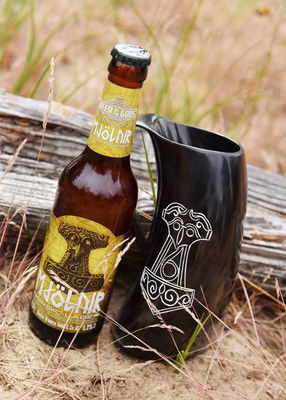 Viking Horn Öl Mugg - Mjölnir, Tors Hammare