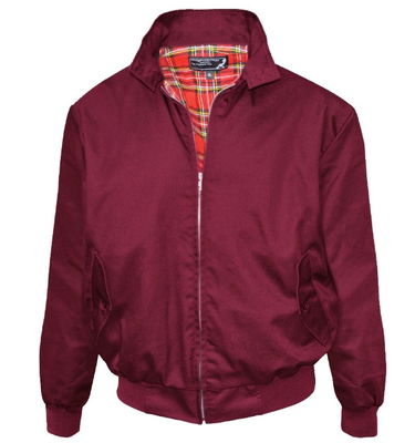 Vinröd Harrington jacka