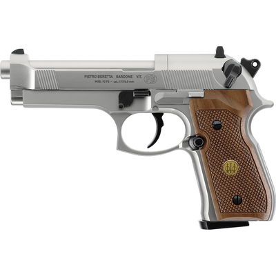 Beretta M92 FS Co2 Pistol Silver Med Trägrepp 4,5mm Diabol (Licensfri)