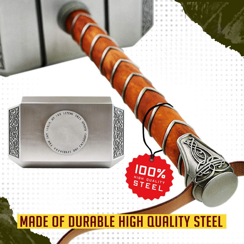 Thor - Mjolnir 1:1 Skala Film Replika Inkl Ställ