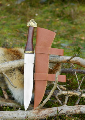 Viking Kniv med Läderslida - 800-talet