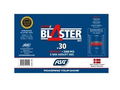 Alpha Blaster BBs, 0.30g, 3300 st
