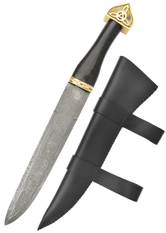 Viking Kniv med Damskus Stål från 800-talet