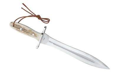 Herbertz Jaktkniv Med Hjorthorns Handtag - Exklusiv Jaktkniv