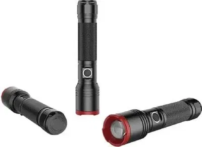 PTX Pro chargable Flashlight with Focus, 1000 Lumen