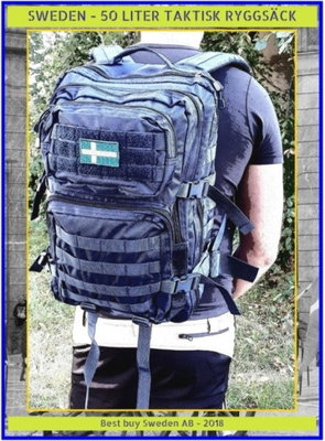 THIN BLUE LINE SWEDEN - 36 LITER TAKTISK RYGGSÄCK - MARINBLÅ