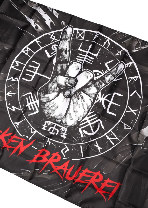 Wacken Bryggeri Flagga Vegvisir, 90 x 150 cm