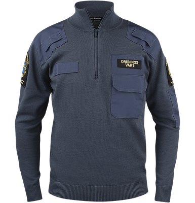 TEXSTAR OV NATOTRÖJA MED ZIP OCH KRAGE