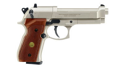 Beretta M92 FS Co2 Pistol Silver Med Trägrepp 4,5mm Diabol (Licensfri)