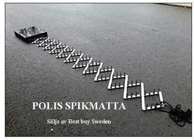 Polis spikmatta mot fordon