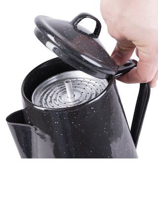 Mil-Tec Svart Western Kaffekanna Med Perkolator