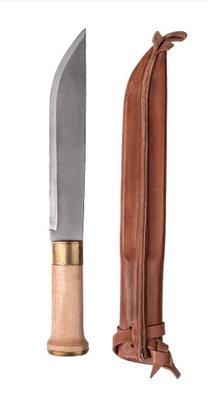 Finnish puukko knife with leather sheath 35cm long