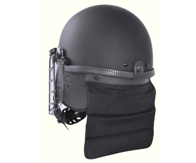 Police Riot Helmet with Reinforced Visor