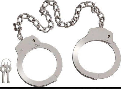Fotfängsel i kraftig polismodell