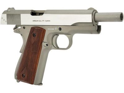 SWISS ARMS 1911 SEVENTIES CO2 PISTOL MED BLOWBACK 4,5 MM - SKALA 1:1 SWISS ARMS 1911 SEVENTIES CO2 PISTOL MED BLOWBACK 4,5 MM - SKALA 1:1 (LICENSFRI, 18ÅR)