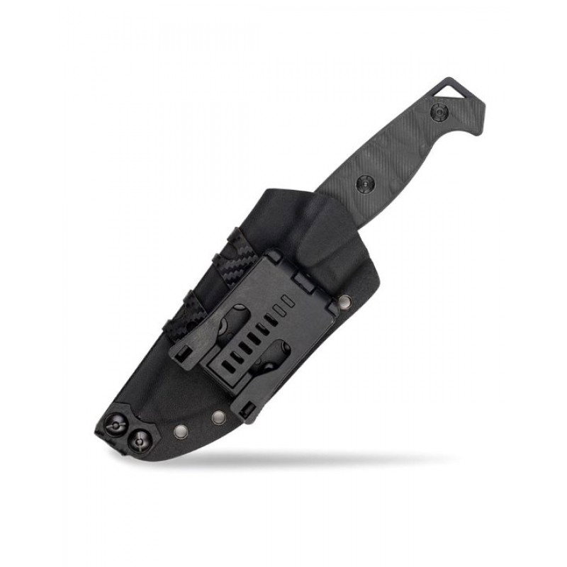 Mil-Tec Svart G10 Fältkniv med Kydex Hölster