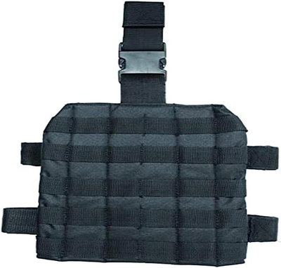 Black Molle leg plate from Miltec