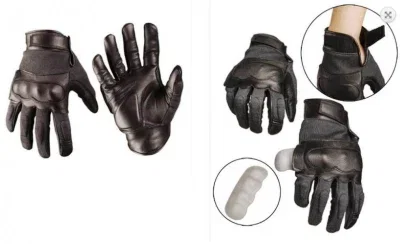 Taktisk polishandske - Läder/Kevlar®