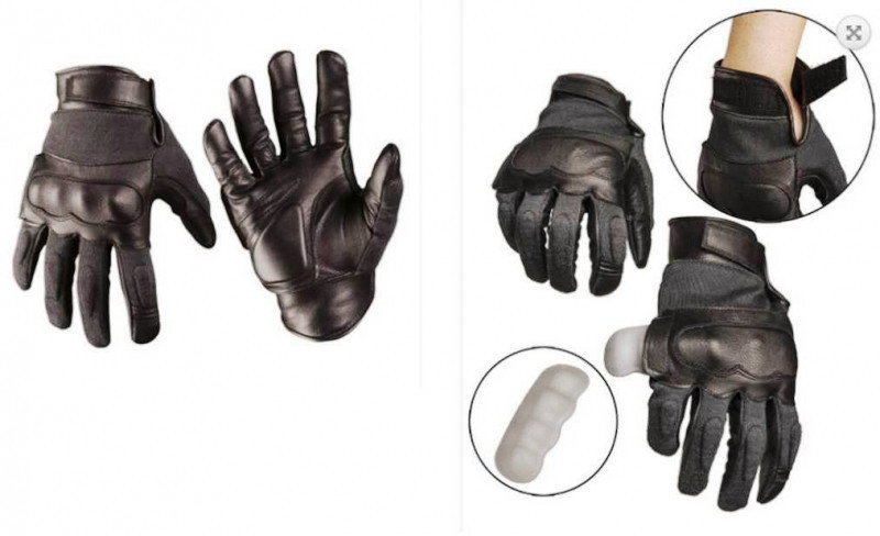 Police gloves with kevlar®