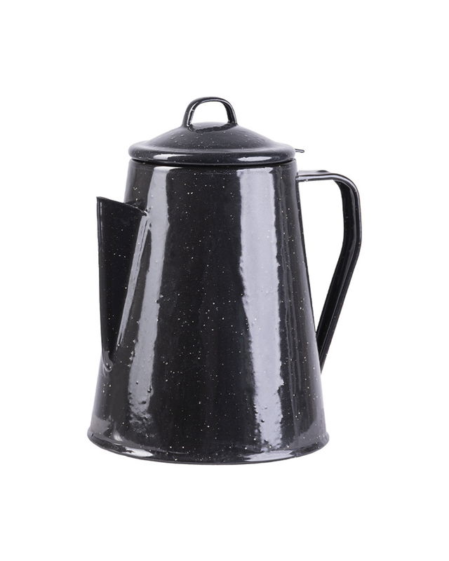 Mil-Tec Svart Western Kaffekanna Med Perkolator