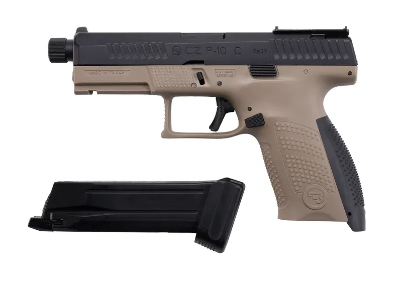 CZ P-10C Airsoft Pistol med Blow Back, FDE 6mm