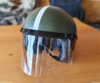 Original Bundeswehr motorcykel hjälm 80-tal