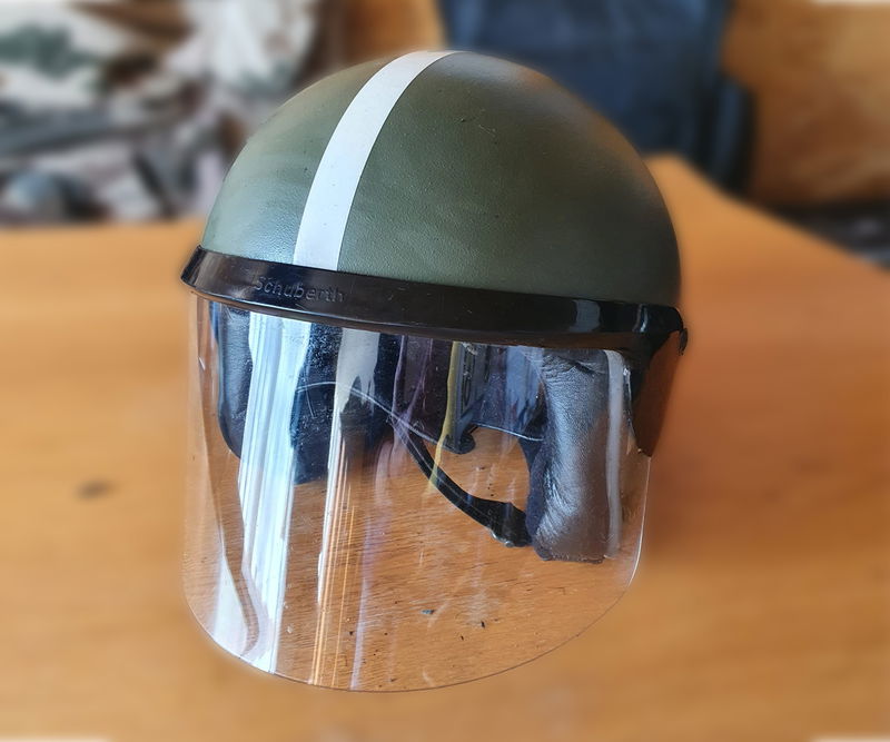 Original Bundeswehr motorcykel hjälm 80-tal